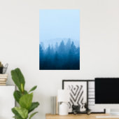 Fog over bos poster (Thuiskantoor)