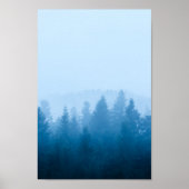 Fog over bos poster (Voorkant)
