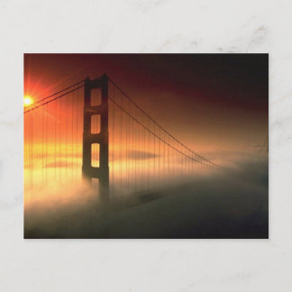 Fog Shrouded Golden Gate Briefkaart