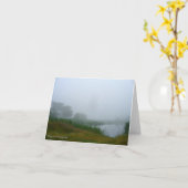 Fog sur le carte pour notes Georgica (Fleur jaune)