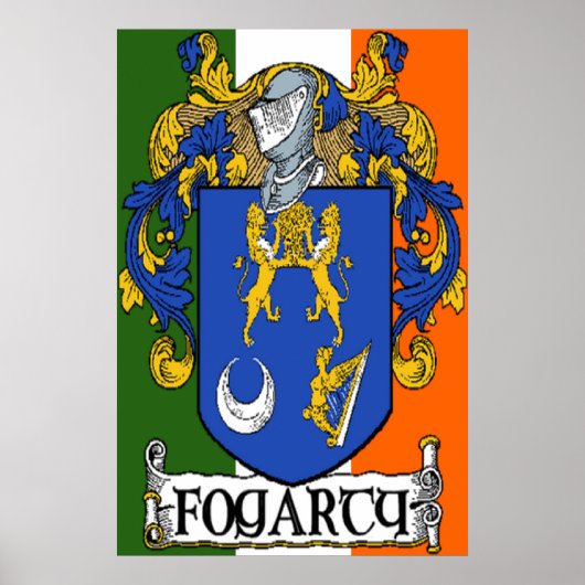 Fogarty Coat of Arms Print (Voorkant)