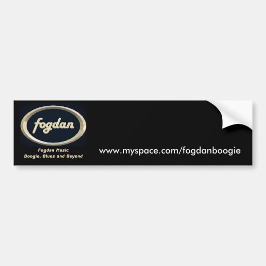 Fogdan Bumpersticker - Gepersonaliseerd (Voorkant)
