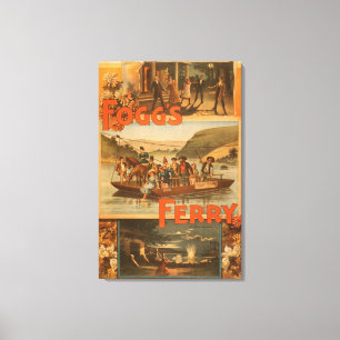 Fogg's Ferry van Chas. E. Callahan Theater Canvas Afdruk