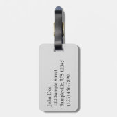 Foggy Anacapa Island op de Kanaaleilanden Bagagelabel (Achterkant verticaal)