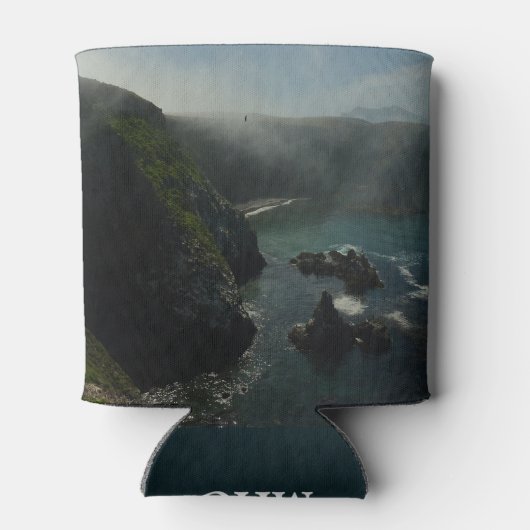 Foggy Anacapa Island op de Kanaaleilanden Blikjeskoeler (Achterkant)