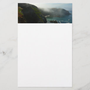 Foggy Anacapa Island op de Kanaaleilanden Briefpapier