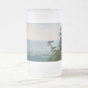 Foggy at Petit Jean Frosted Glass Beer Mug