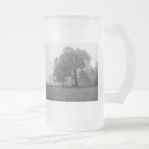 Foggy Autumn Morning Grayscale Frosted Glass Beer Matglas Bierpul