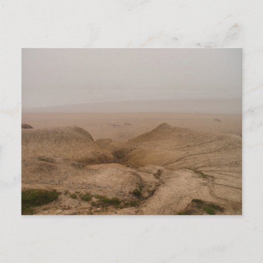 Foggy Beach Briefkaart (Voorkant)