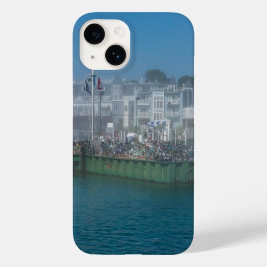 Foggy Bike Dock Coque-Mate coque iphone (Verso)