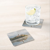 Foggy Bled Lake sunrise onderzetter (Insitu)