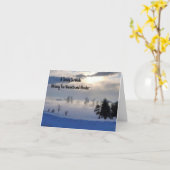 Foggy Fields et Sunlit Dreams Carte de voeux (Fleur jaune)