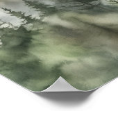 Foggy Forest Landscape Art Print Poster (Hoek)