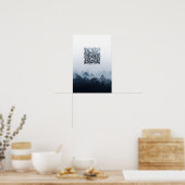 Foggy forest - Poster du code QR motivationnel quo (Cuisine)