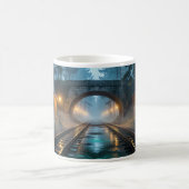 Foggy Forest Railroad Lantern Passage Mug (Centre)