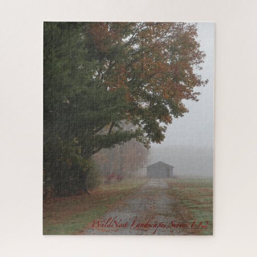 Foggy Garage Classic Jigsaw Puzzle 16 x 20 (Vertical)
