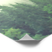 Foggy Green Forest 12 Tableau Mariage (Coin)