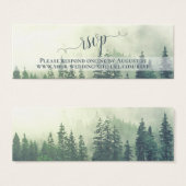 Foggy Green Mountains Wedding Carte en ligne RSVP (Devant & derrière)