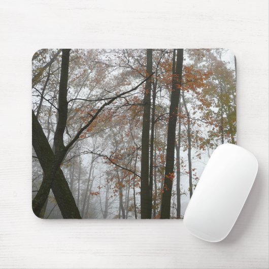 Foggy Herfst in Pennsylvania Autumn Natuur Muismat (Met muis)