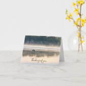 Foggy Matin Vol Penser De Votre Carte (Fleur jaune)