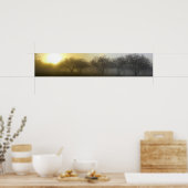 Foggy Morning Panoramic Poster (Keuken)