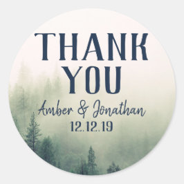 Foggy Mountain Favor Sticker