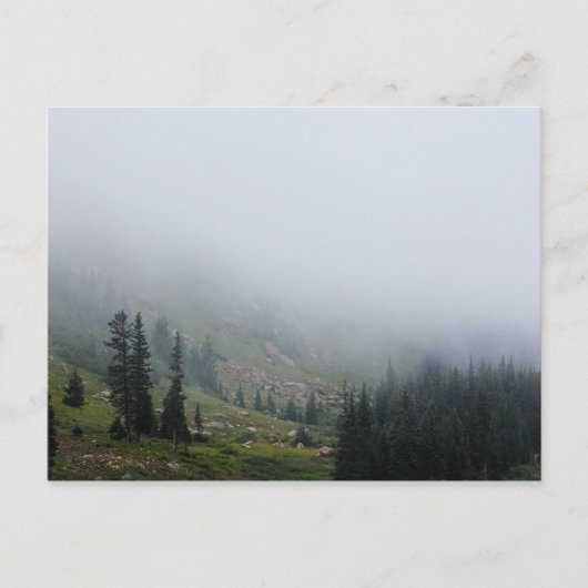Foggy Mountain Slope-briefkaart Briefkaart (Voorkant)