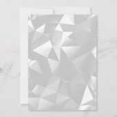 Foggy noir et blanc Invitation d'anniversaire (Dos)