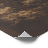 Foggy Pine Tree Forest Christmas Poster (Hoek)