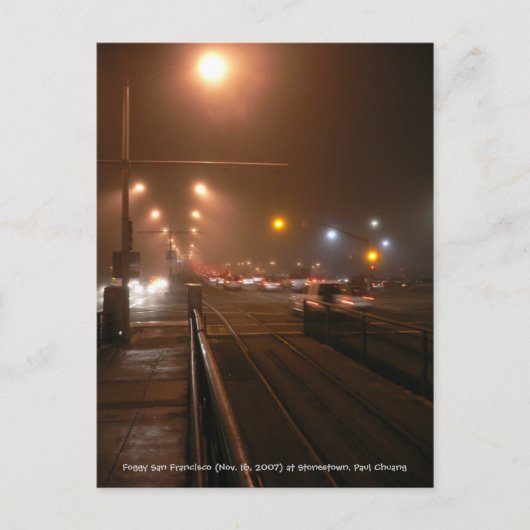 Foggy San Francisco... Briefkaart (Voorkant)