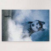 Foggy Spirit Husky | Modern Fantasy Legpuzzel (Horizontaal)