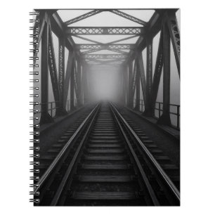Foggy Steel Railroad Bridge Notitieboek