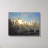 Foggy Sunrise Canvas Afdruk (Voorkant)