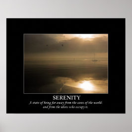 Foggy Sunrise Serenity De-Motivating Poster