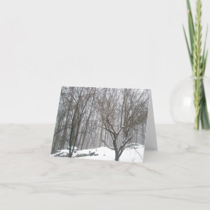 Foggy Winter Day Note Kaart