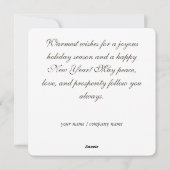 Foggy Winter Forest Feestdagenkaart (Achterkant)