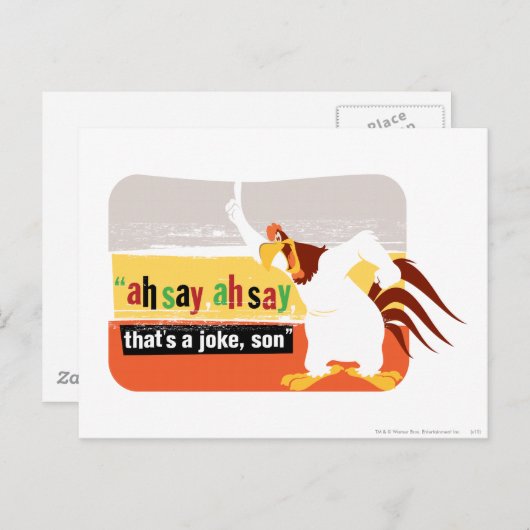 Foghorn dat is een Joke, zoon Briefkaart (Voorkant / Achterkant)