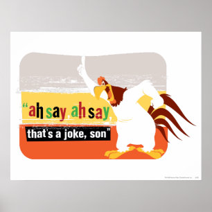 Foghorn dat is een Joke, zoon Poster