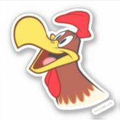 Foghorn die omhoog kijkt sticker (Voorkant)