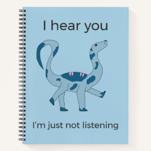 Foghorn Dino "Ik hoor je" Meme Spiraal Notebook Notitieboek