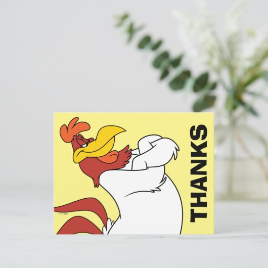 Foghorn Leghorn Arms Crossed Briefkaart (Staand voorkant)