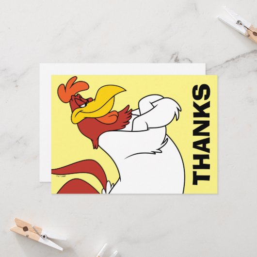 Foghorn Leghorn Arms Crossed Kaart (Voorkant / Achterkant in situ)