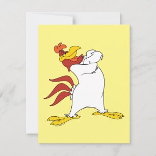 Foghorn Leghorn Arms gekruist Notitiekaartje