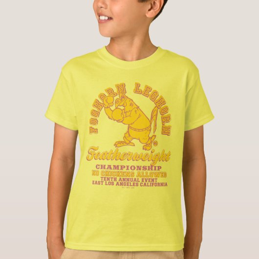 Foghorn Leghorn Featherweight Championship T-shirt (Voorkant)