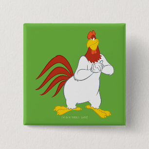 Foghorn Leghorn Kieuwstallen Vierkante Button 5,1 Cm