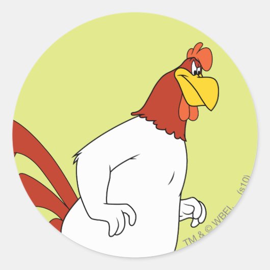 Foghorn Leghorn Ronde Sticker (Voorkant)
