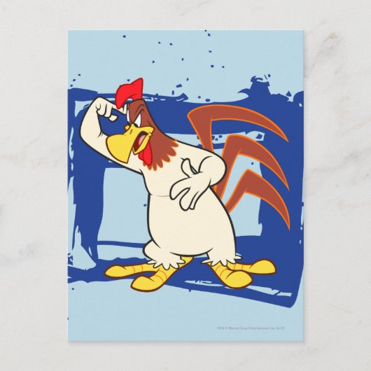 Foghorn wijst naar hoofd briefkaart (Voorkant)