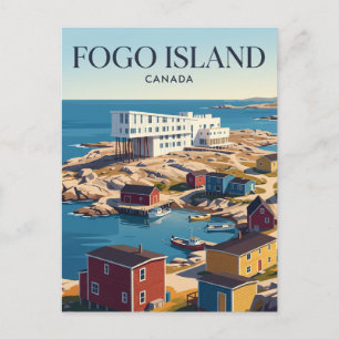 Fogo-eiland Canada Briefkaart