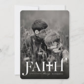 Foi audacieuse classique Carte photo de Noël relig (Devant)