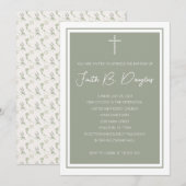 Foi Baptême Invitation (Devant / Derrière)